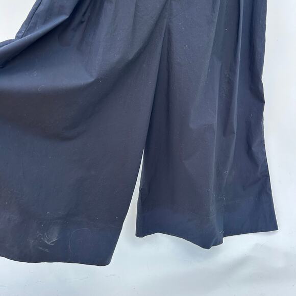 COS Wide Leg Jumpsuit Palazzo Pants Black Culottes XS Cotton Short Sleeve - Picture 11 of 13